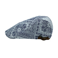 Cotton Paisley Print Cashew Flower Pattern Newsboy Hat Adjustable Flat Cap LD31512
