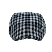 Cotton Newsboy Hat Gatsby Ivy Flat Cap Tartan Check Adjustable LD31513