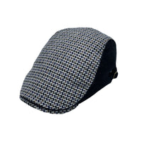 Wool Plaid Check Newsboy Cap - Ivy Gatsby Cabbie Hat - Winter Golf Driving Cap