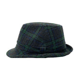 Tartan Plaid Check Pattern Fedora Hat Wool Classic Trilby LD61467