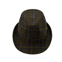 Tartan Plaid Check Pattern Fedora Hat Wool Classic Trilby LD61467