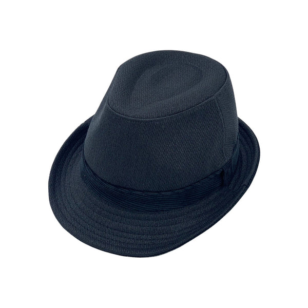 Cotton Twill Fedora Hat Classic Trilby Short Brim Panama Manhattan for Men Women