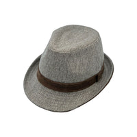 Cotton Twill Fedora Hat Classic Trilby Short Brim Panama Manhattan for Men Women LD61568