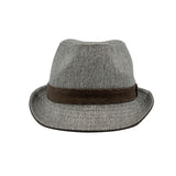 Cotton Twill Fedora Hat Classic Trilby Short Brim Panama Manhattan for Men Women LD61568
