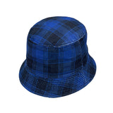 Tartan Plaid Bucket Hat - Flannel Lumberjack Packable Fisherman Sun Cap Outdoor Travel Unisex