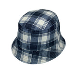 Tartan Plaid Bucket Hat - Flannel Lumberjack Packable Fisherman Sun Cap Outdoor Travel Unisex LDB1559