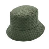 Winter Quilted Bucket Hat - Warm Foldable Fisherman Sun Cap Unisex Outdoor Travel LDB1561