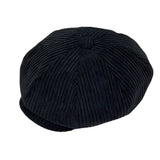 Corduroy Baker Boy Cap Simple Plain Beret Cotton Ivy Newsboy Hat