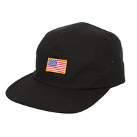 Jockey Flat Bill Cap US American Flag 5 Panel Hat