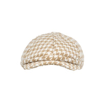 Houndstooth Newsboy Cap Ivy Cabbie Cap Flat Cap Winter Hat MU31449