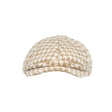 Houndstooth Newsboy Cap Ivy Cabbie Cap Flat Cap Winter Hat MU31449