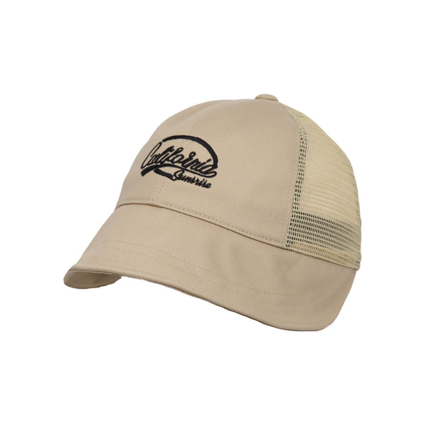 California Embroidery Short Bill Hat Mesh Baseball Cap Summer Breathable  Short Brim Trucker Hat Sports Running Dad Hat – WITHMOONS