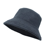 Winter Polyester Warm Bucket Hat Fedora Outdoor Cap NCB1304