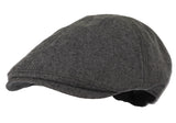 Melange Cotton Newsboy Hat Flat Cap