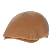 Faux Leather Newsboy Hat Flat Cap SL3039