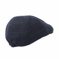 Ivy Flat Cap Lattice Plaid Check Cotton Newsboy Hat SL31121
