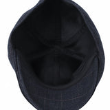 Ivy Flat Cap Lattice Plaid Check Cotton Newsboy Hat SL31121