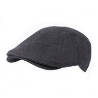 Ivy Flat Cap Lattice Plaid Check Cotton Newsboy Hat SL31121