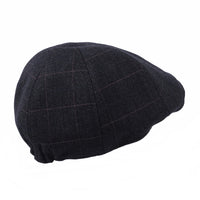 Ivy Flat Cap Lattice Plaid Check Cotton Newsboy Hat SL31121