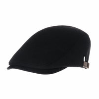 Wool Soft Melange Simple Newsboy Hat Flat Cap