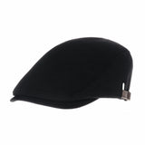 Wool Soft Melange Simple Newsboy Hat Flat Cap