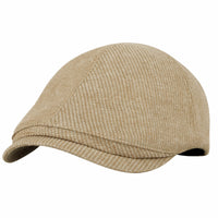 Diagonal Stripe Basic Newsboy Hat Adjustable Flat Cap
