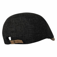 Newsboy Hat Faux Leather Brim Adjustable Flat Cap SL31273