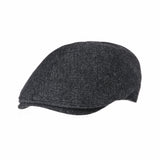 Meshed Lattice Pattern Wool Newsboy Hat Flat Cap