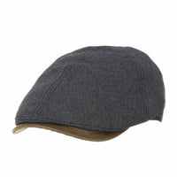 Trendy Houndstooth Pattern Cotton Newsboy Hat Flat Cap