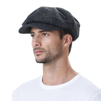 Newsboy Hat Wool Felt Simple Gatsby Ivy Cap