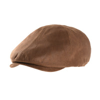 Ivy Flat Cap Simple Classic Faux Leather Gatsby Hat