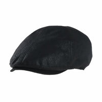 Ivy Flat Cap Simple Classic Faux Leather Gatsby Hat SL3857