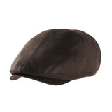 Ivy Flat Cap Simple Classic Faux Leather Gatsby Hat SL3857