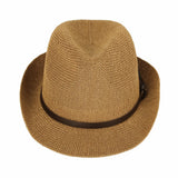 Fedora Hat Summer Cool Paper Straw Trilby Band For Men SL61057