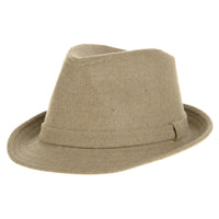 Wool Felt Fedora Hat Simple Classic Monochrome Band