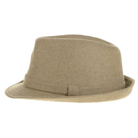 Wool Felt Fedora Hat Simple Classic Monochrome Band SL6449