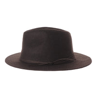 Wool Felt Fedora Panama Hat Faux Leather Band Wide Brim SL6528