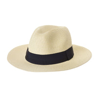 Fedora Panama Hat Black Banded Wide Brim Cool Summer SL6690