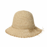 Women Flanging Straw Sun Hat Bocassi Summer Bowler Beach Cap