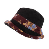 Bucket Hat Packable Floral Fall Winter Women Lady Cap