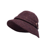 Bucket Hat Packable Basic Fall Winter Women Lady Cap SLB1379