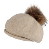 Winter Women Knitted Wool Beret Hat Pom Pom Cap Beanie