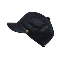 Newsboy Hat Cabbie Beret Driving Applejack Cap Faux Leather SLG1424