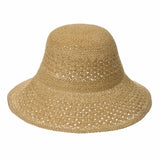 Flanging Straw Crochet Sun Hat Summer Bowler For Women