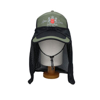 Sunshield Hat Sun Protection Cap Mesh Safari Hike Cap Neck Flap Fishing Hat SLM1529