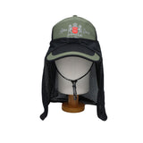 Sunshield Hat Sun Protection Cap Mesh Safari Hike Cap Neck Flap Fishing Hat SLM1529