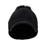 Winter Wool Visor Knit Pom Beanie Hat Warm Skull Cap SLQ1248
