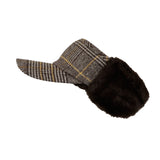 Winter Warm Wool Visor Fleece Earflap Hat Outdoor Cap SLV1242