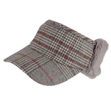 Winter Warm Wool Visor Fleece Earflap Hat Outdoor Cap SLV1242