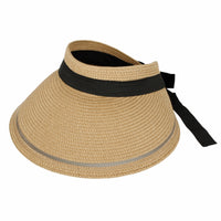 Womens Wide Brim Packable Sun Visor Summer Beach Hat